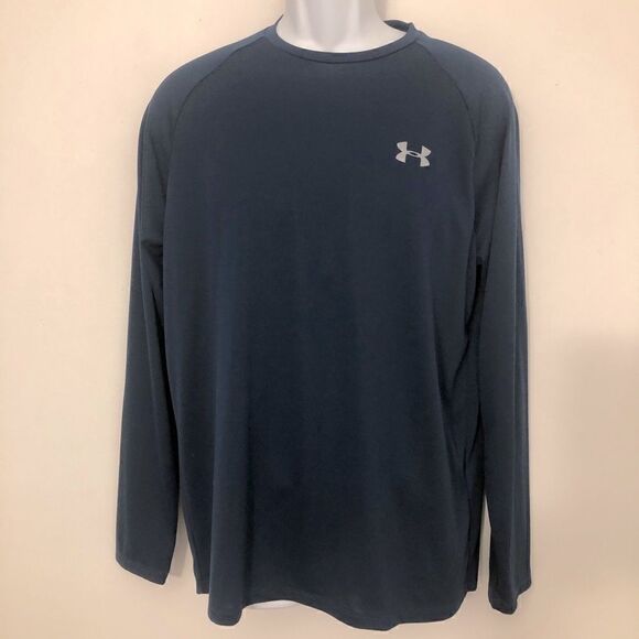 NWOT Awesome Under Armor Loose Fitting Heat Gear Size M Navy Pullover - Picture 1 of 5